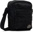 Stone Island Black 9200015 Coated Nylon Metal ECONYL Bag