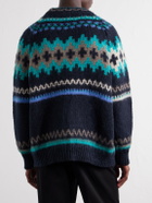 Paul Smith - Fair Isle Intarsia-Knit Wool and Alpaca-Blend Sweater - Blue