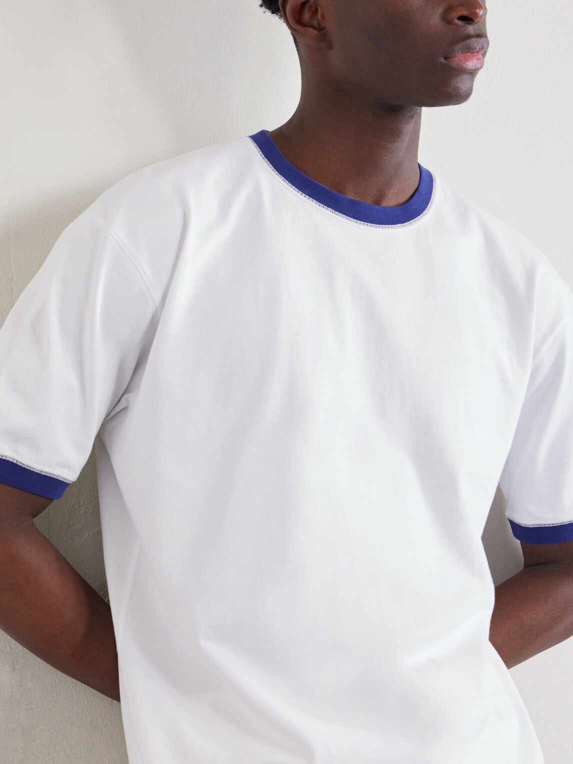 Drake's - Cotton-Jersey T-Shirt - White