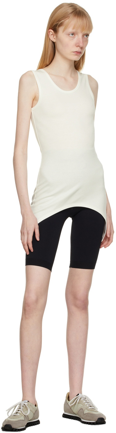 VAARA Off-White Simple Cut Away Sport Top