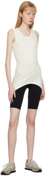 VAARA Off-White Simple Cut Away Sport Top