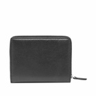 Balenciaga Men's Cash Zip Billfold Wallet in Black/White