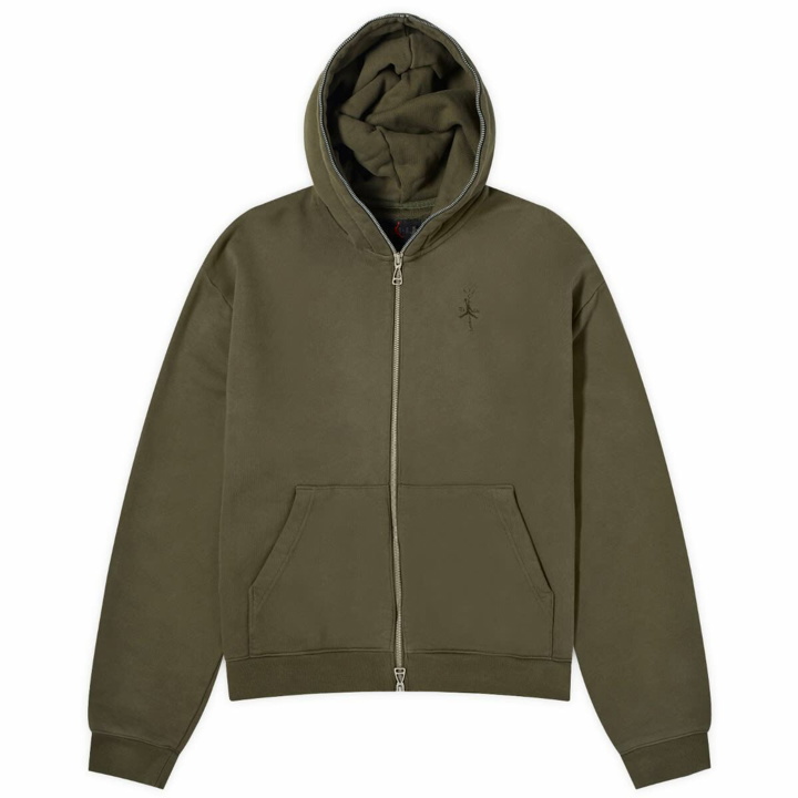 Photo: Air Jordan Men's x Travis Scott Jumpman Jack Full Zip Hoodie in Cargo Khaki