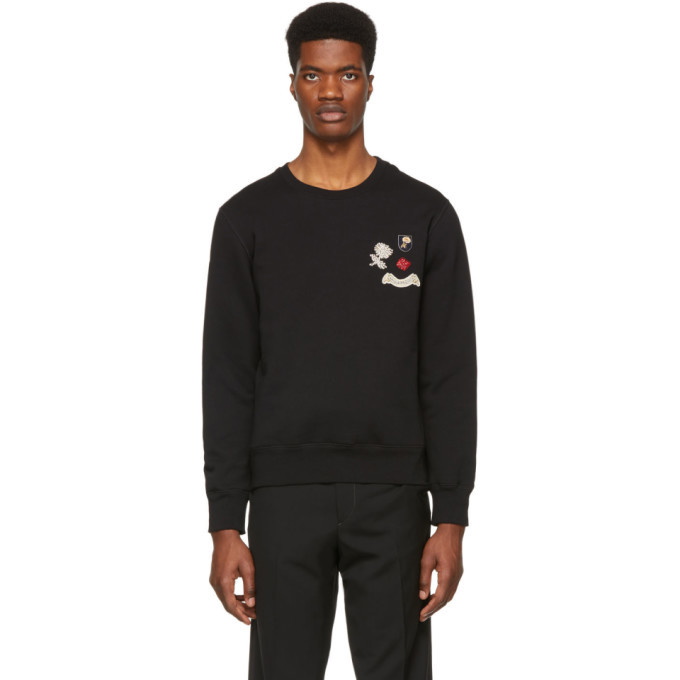 Photo: Alexander McQueen Black Crystal Sweatshirt