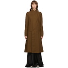 Haider Ackermann Brown Wool Proud Coat