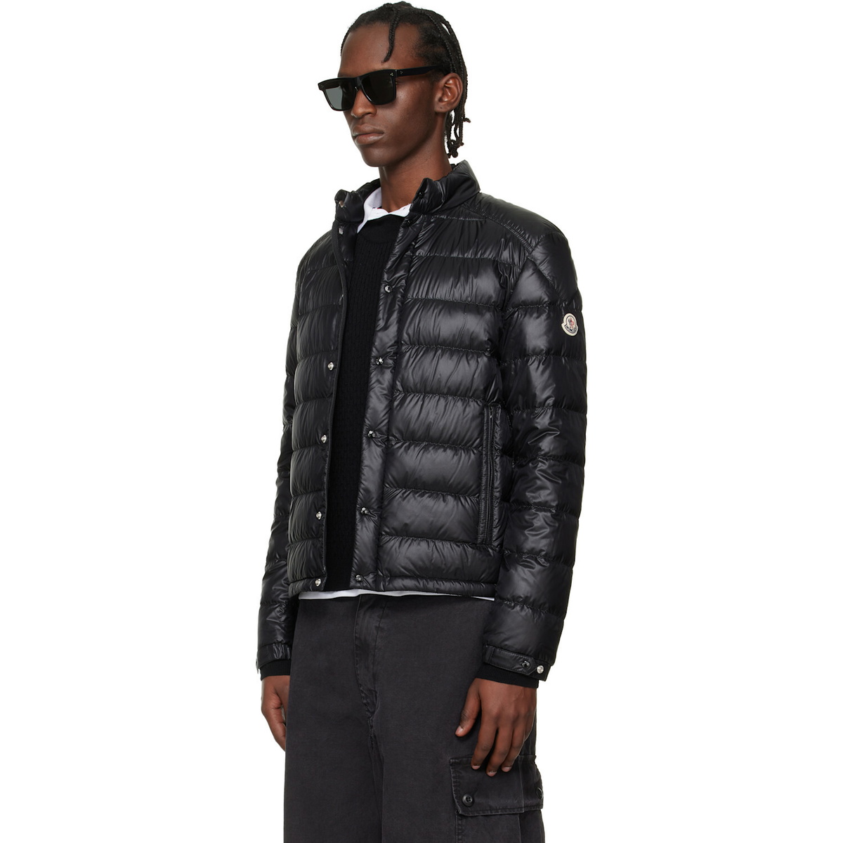 Moncler Black Selves Short Down Jacket