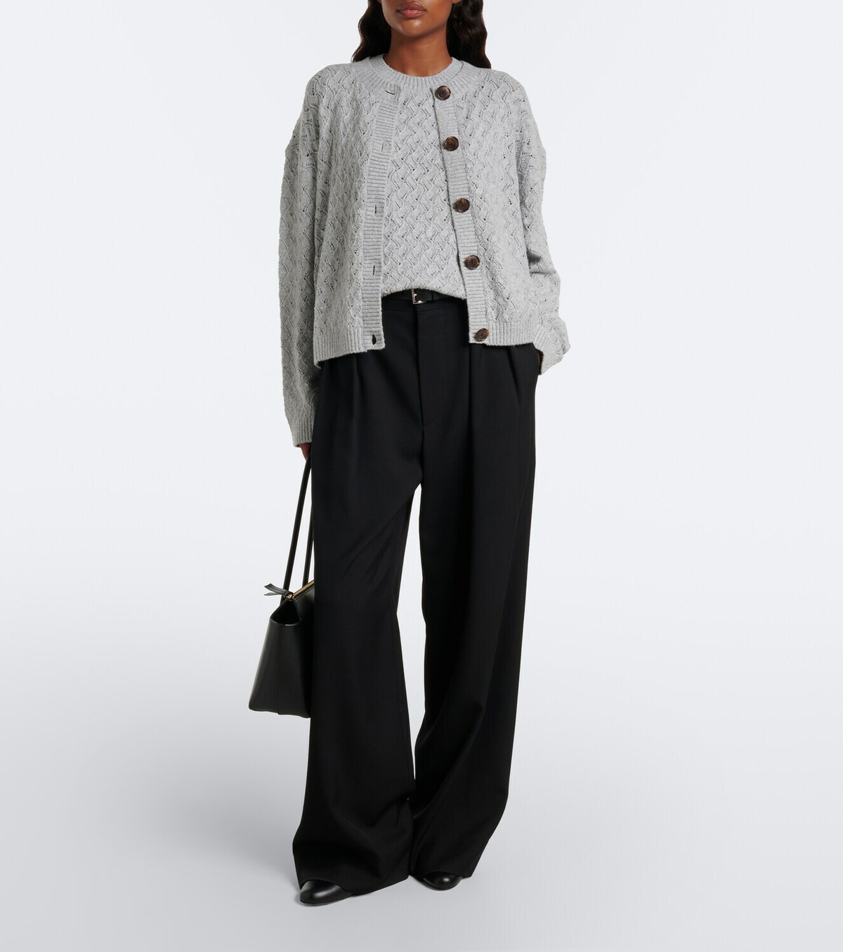 Varley Hazen pointelle cotton-blend sweater vest