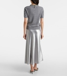 Tory Burch Satin midi skirt