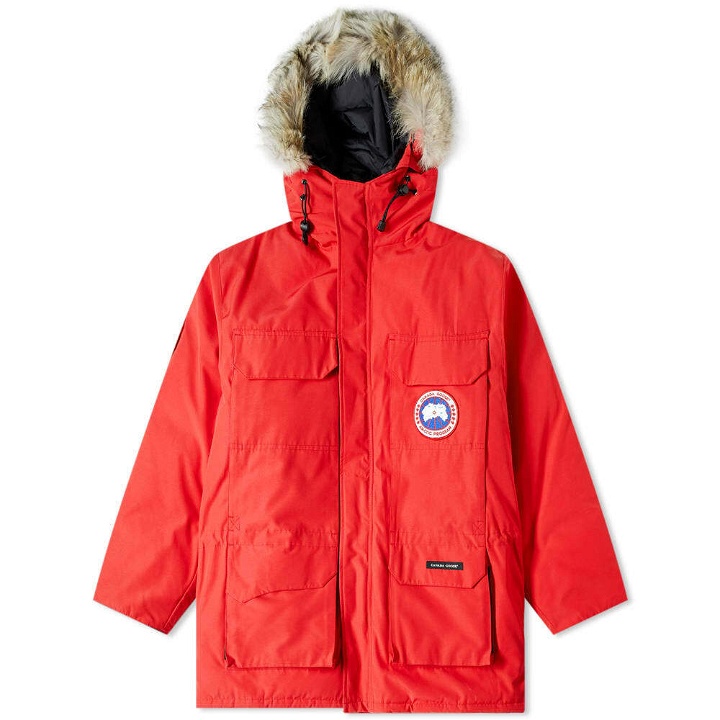 Photo: Canada Goose Men's Expedition Parka Jacket in Red