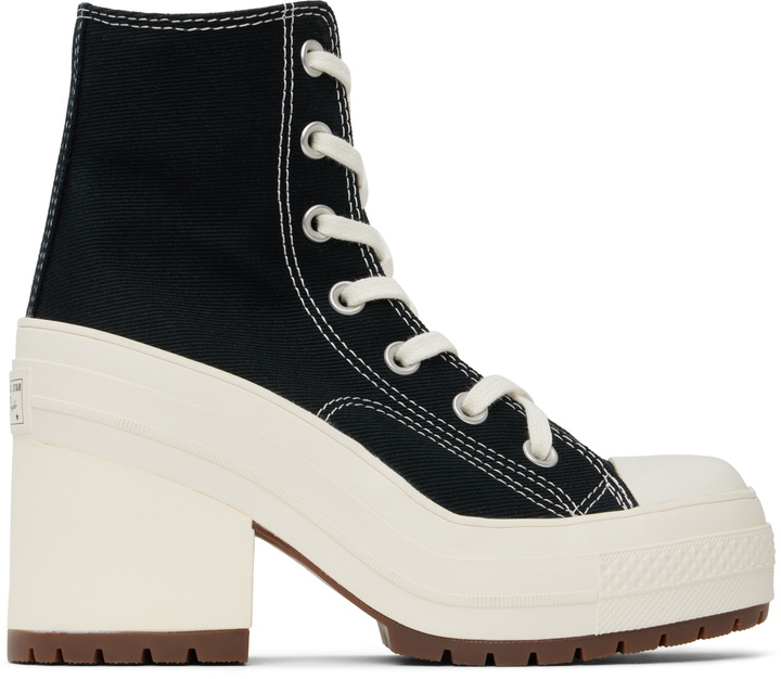 Photo: Converse Black Chuck 70 De Luxe Heel High Top Sneakers