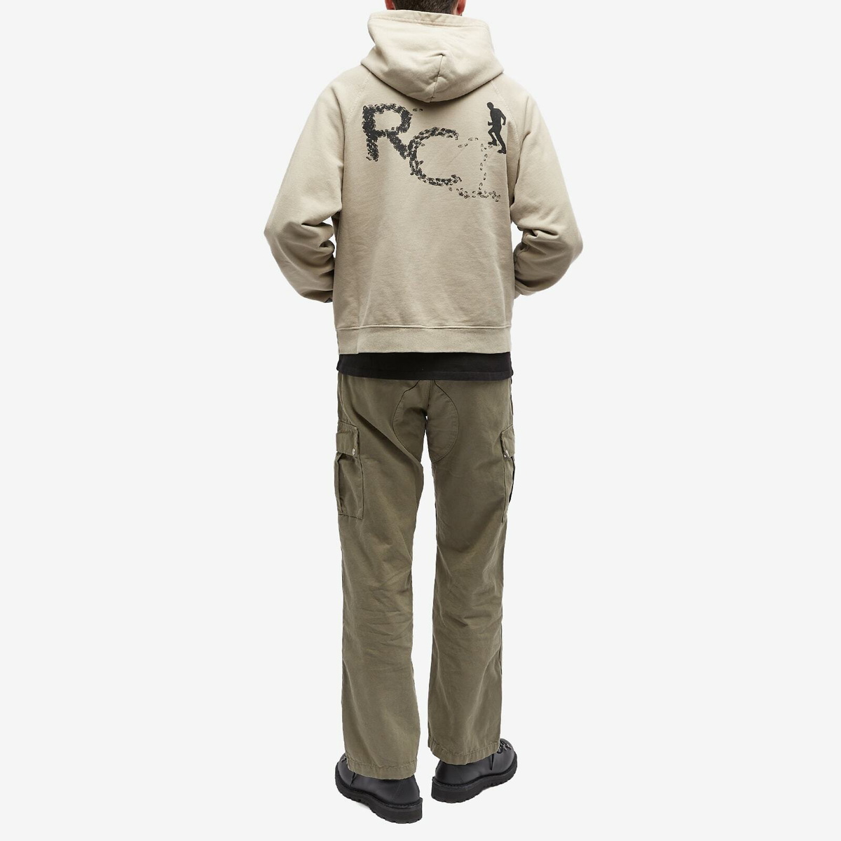 Reese Cooper Men's Desire Paths Hoodie in Grey