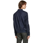 Neil Barrett Indigo Denim Blouson Shirt