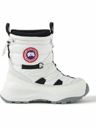 Canada Goose - Toronto Suede-Trimmed Quilted Shell Boots - White