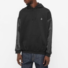 NOMA t.d. Men's Stripe Arm Popover Hoody in Black