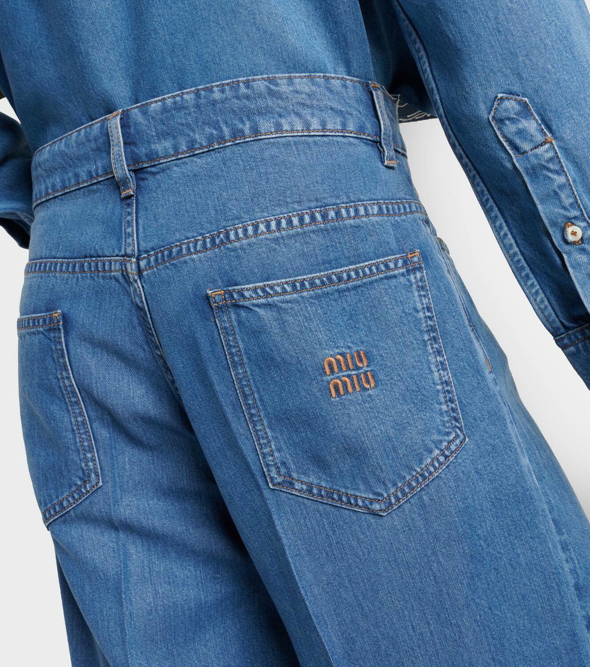 Miu Miu Mid-rise wide-leg jeans Miu Miu