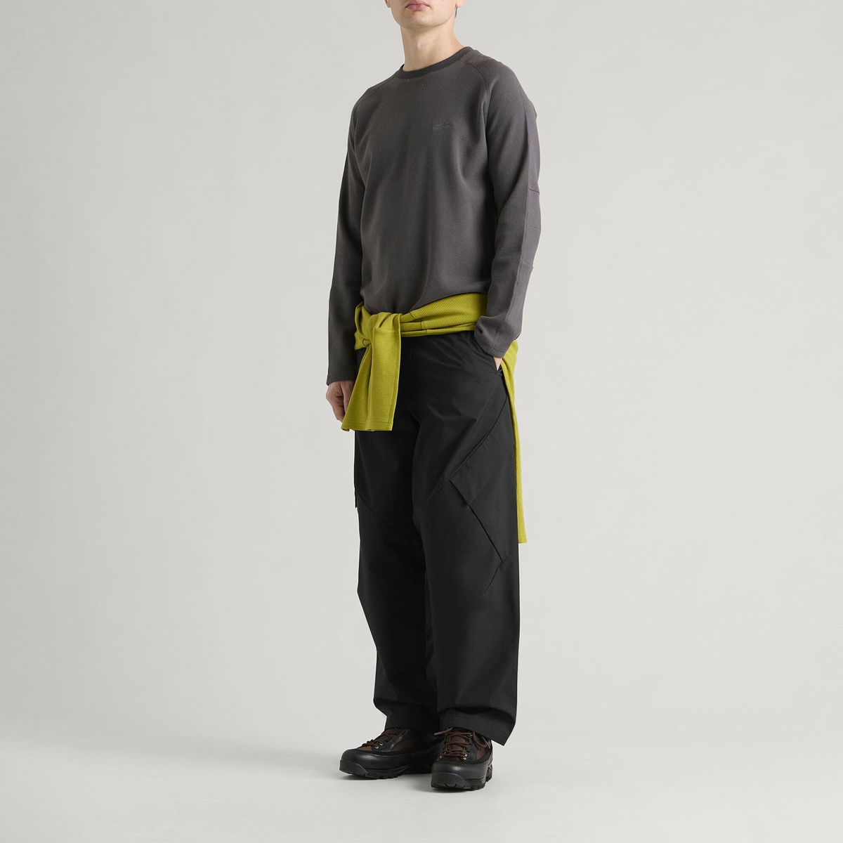Goldwin Men's Pocket Double Weave Pants in Black