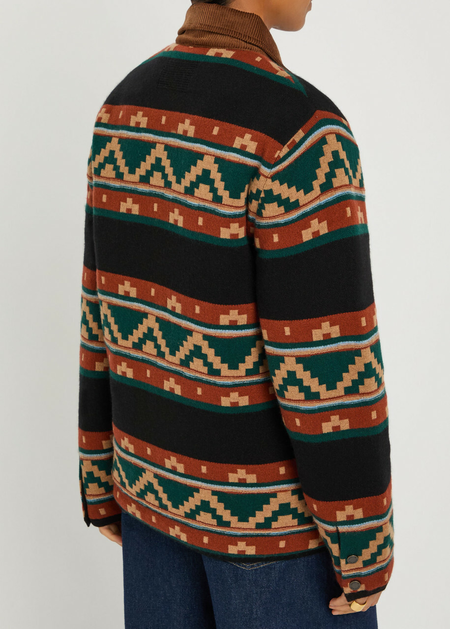 Guest In Residence Western Industry Quilted Wool and Cashmere-blend Jacket Black