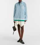 Loewe Cotton and silk gabardine miniskirt