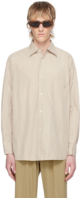 Photo: YOKE Beige Plaid Shirt