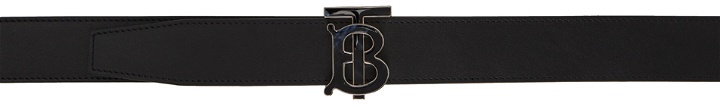 Photo: Burberry Reversible Black & Grey Monogram Motif Belt