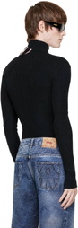 Y/Project Black Double Collar Sweater