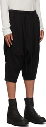 Julius Black Twisted Cropped Lounge Pants