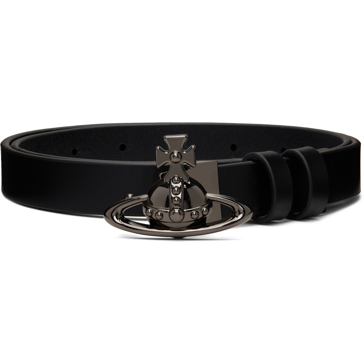 Vivienne Westwood Black Orb Buckle Belt