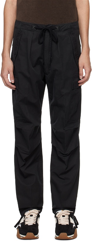 Photo: TOM FORD Black Wide Cargo Pants