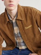 Visvim - Somer Swingtop Embroidered Distressed Cotton-Corduroy Jacket - Brown