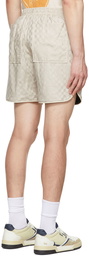 Rhude Gray Checker PJ Shorts