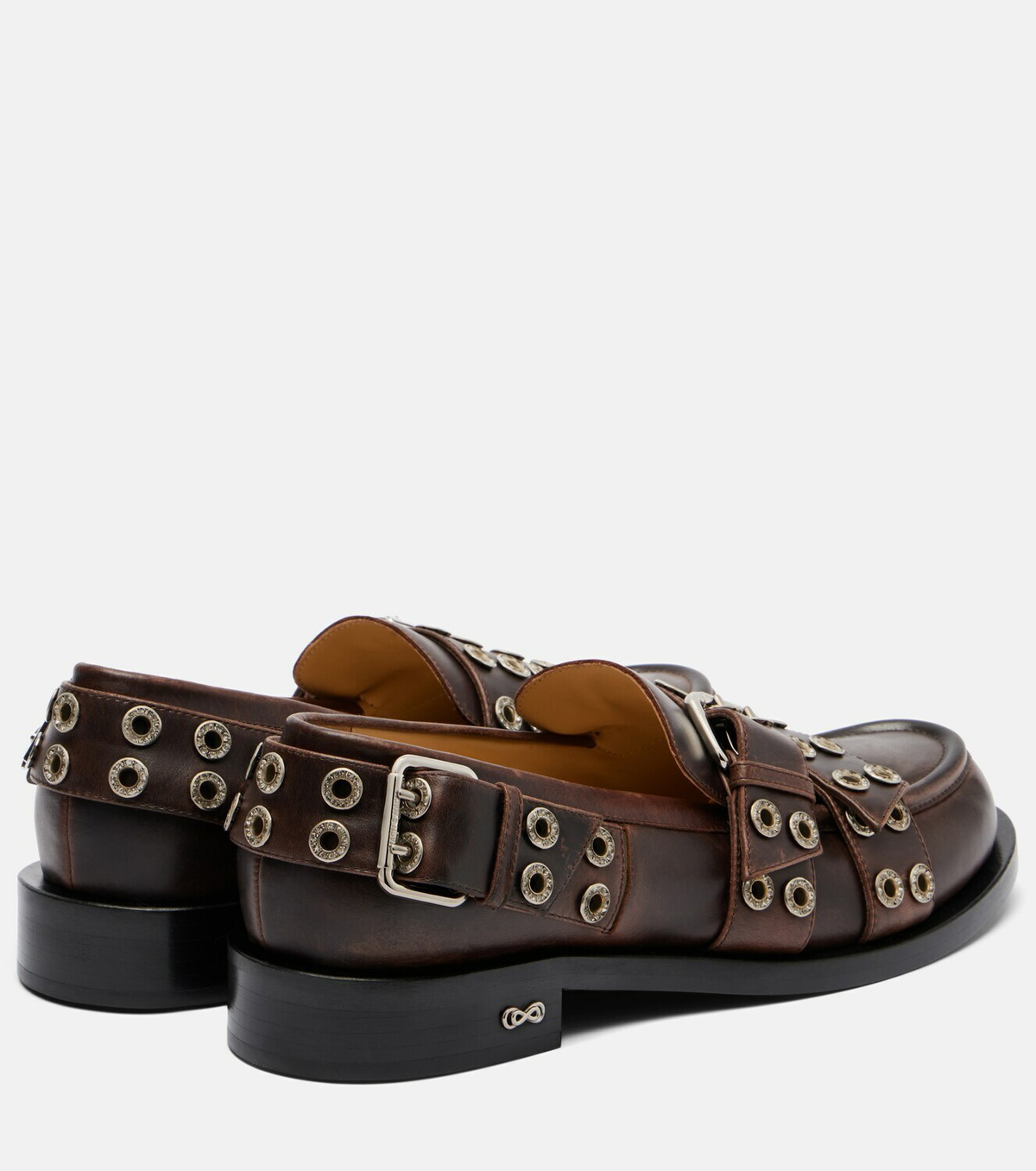 Mach & Mach Buckle Belt leather loafers