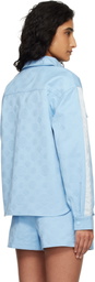 Casablanca Blue Monogram Oversized Shirt