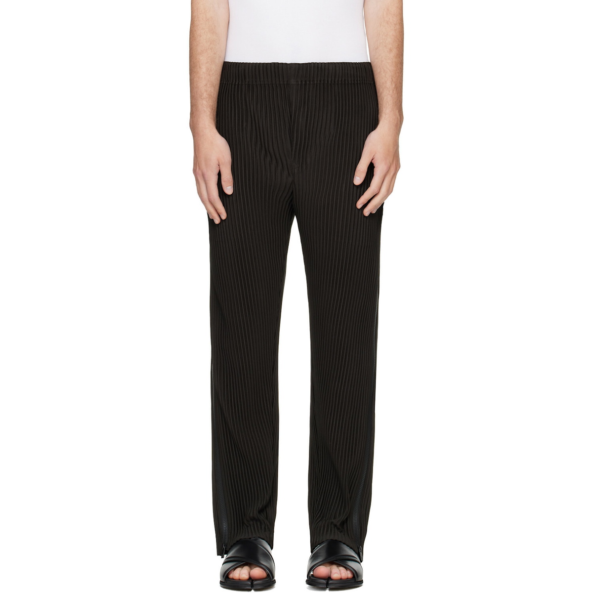 HOMME PLISSÉ ISSEY MIYAKE Black Multi-Fastened Trousers