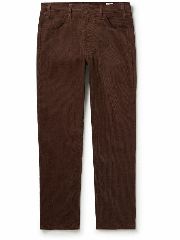 Photo: OrSlow - 107 Ivy Straight-Leg Cotton-Blend Corduroy Trousers - Brown