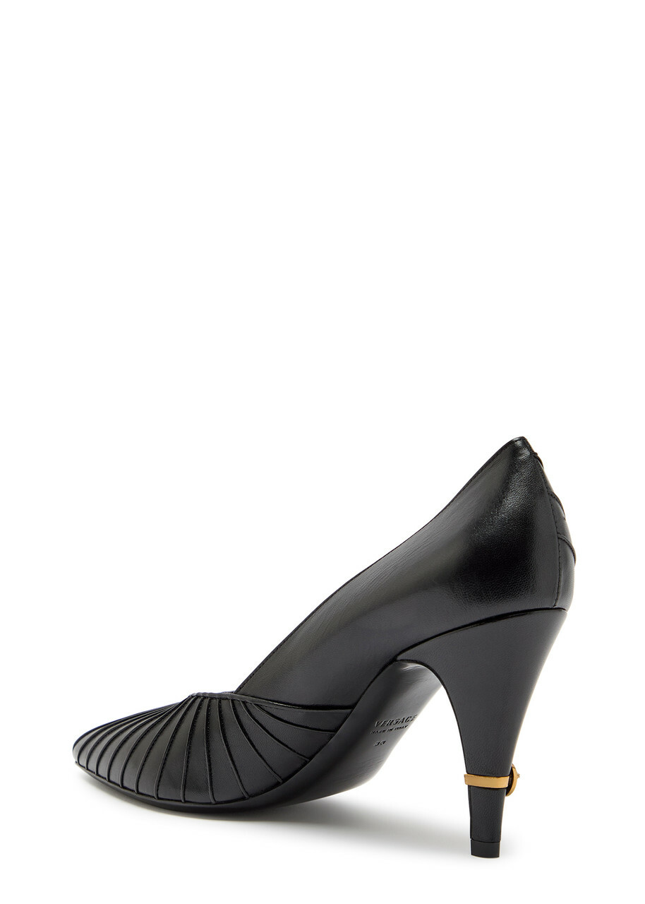 Versace 90 Pintuck Leather Pumps