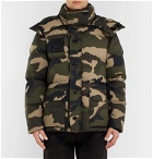 Moncler - Dary Slim-Fit Camouflage-Print Quilted Cotton-Shell Hooded Down Jacket - Green
