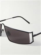 SAINT LAURENT - New Wave Rectangular-Frame Metal Sunglasses