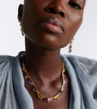 Suzanne Kalan 18kt gold necklace with sapphires and diamonds