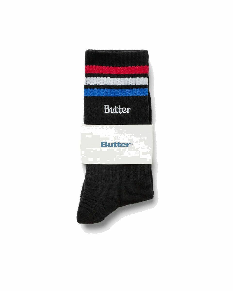 Photo: Butter Goods Stripe Socks Black - Mens - Socks