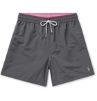 Polo Ralph Lauren - Wide-Leg Mid-Length Swim Shorts - Charcoal