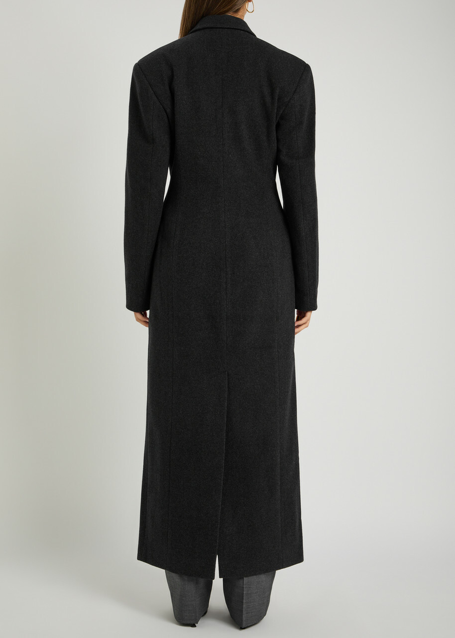 Bettter Lonzo Double-breasted Wool Coat Dark Grey