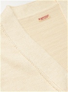 KAPITAL - Smiley Cotton-Blend Jacquard Cardigan - Neutrals