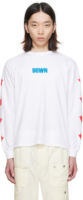 Photo: UNDERCOVER White Printed Long Sleeve T-Shirt