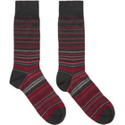 Boss Grey and Red RS Multistripe MC Socks