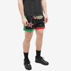 Daily Paper Men's Paithon Shorts in Black/Samba Red