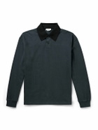 AGOLDE - Marius Cotton-Jersey Polo Shirt - Gray