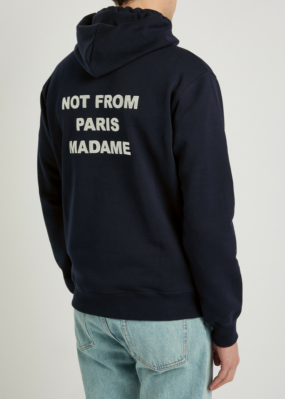 DRÔLE DE Monsieur Nfpm Hooded Cotton Sweatshirt Navy