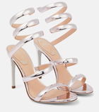 Rene Caovilla Cleo 105 metallic leather sandals