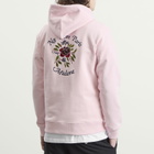 Drôle de Monsieur Men's Rose Slogan Hoodie in Light Pink