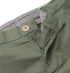 Brunello Cucinelli - Cotton-Blend Twill Cargo Shorts - Green
